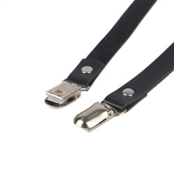 Subblime - Harnais De Jambe Chaîne Cuir Noir Taille Unique